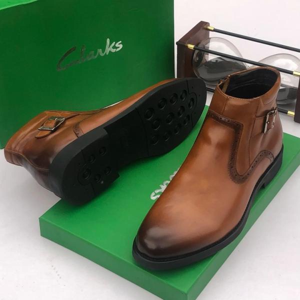 Clarks Brown Leather Ankle Boot