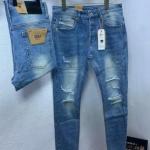 Men's Giesla Ripped Blue Denim