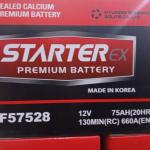 Starter EX Car Battery 75Ah